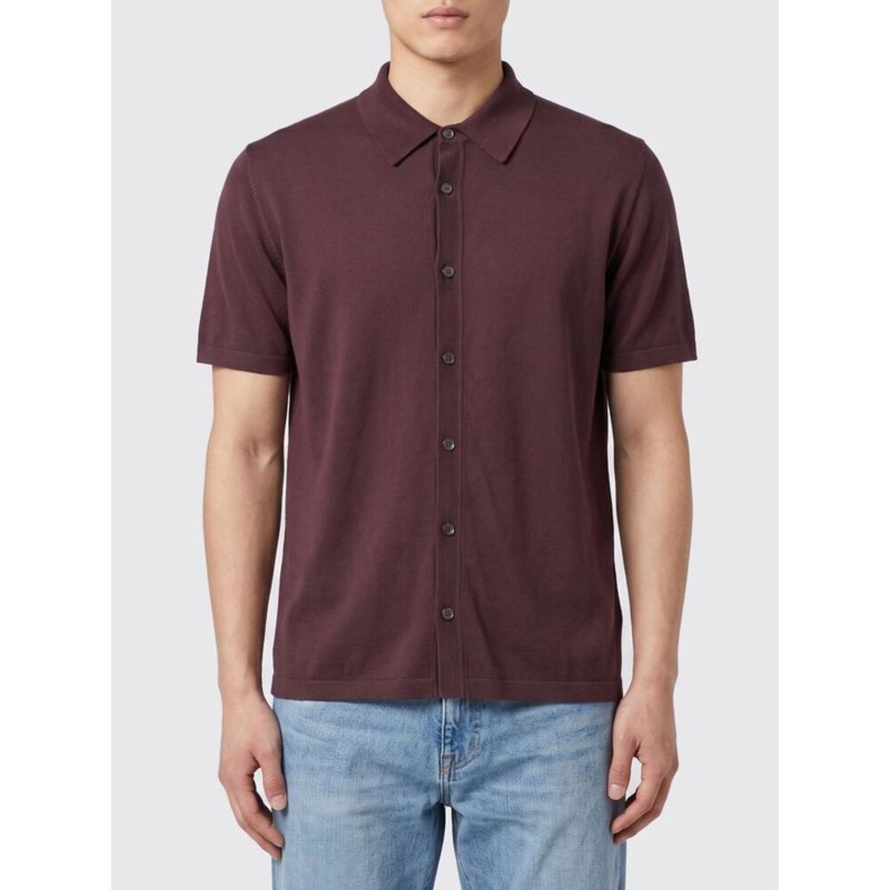 Roberto Collina Shirt Men Burgundy